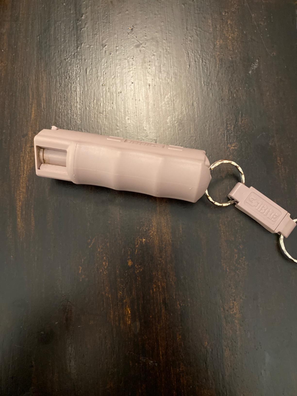 Sabre Pepper Spray with Quick Release Keychain for Self Defense - Maximum Police Strength OC Spray customer photo 1