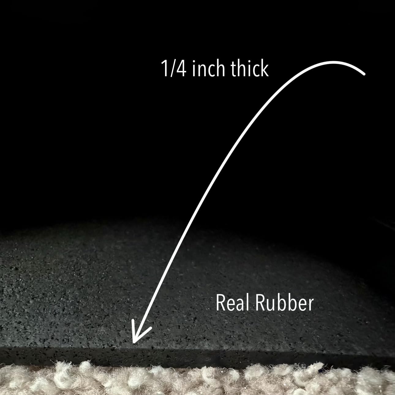 Rubber-Cal Recycled Flooring 1/4 in. x 4 ft. x 6 ft. - Black Rubber Mats customer photo 1