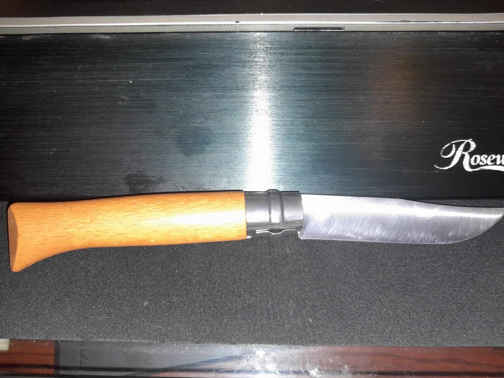 OPINEL No. 08 Carbone - Carbon Steel Folding Pocket Knife, Beechwood Handle customer photo 1