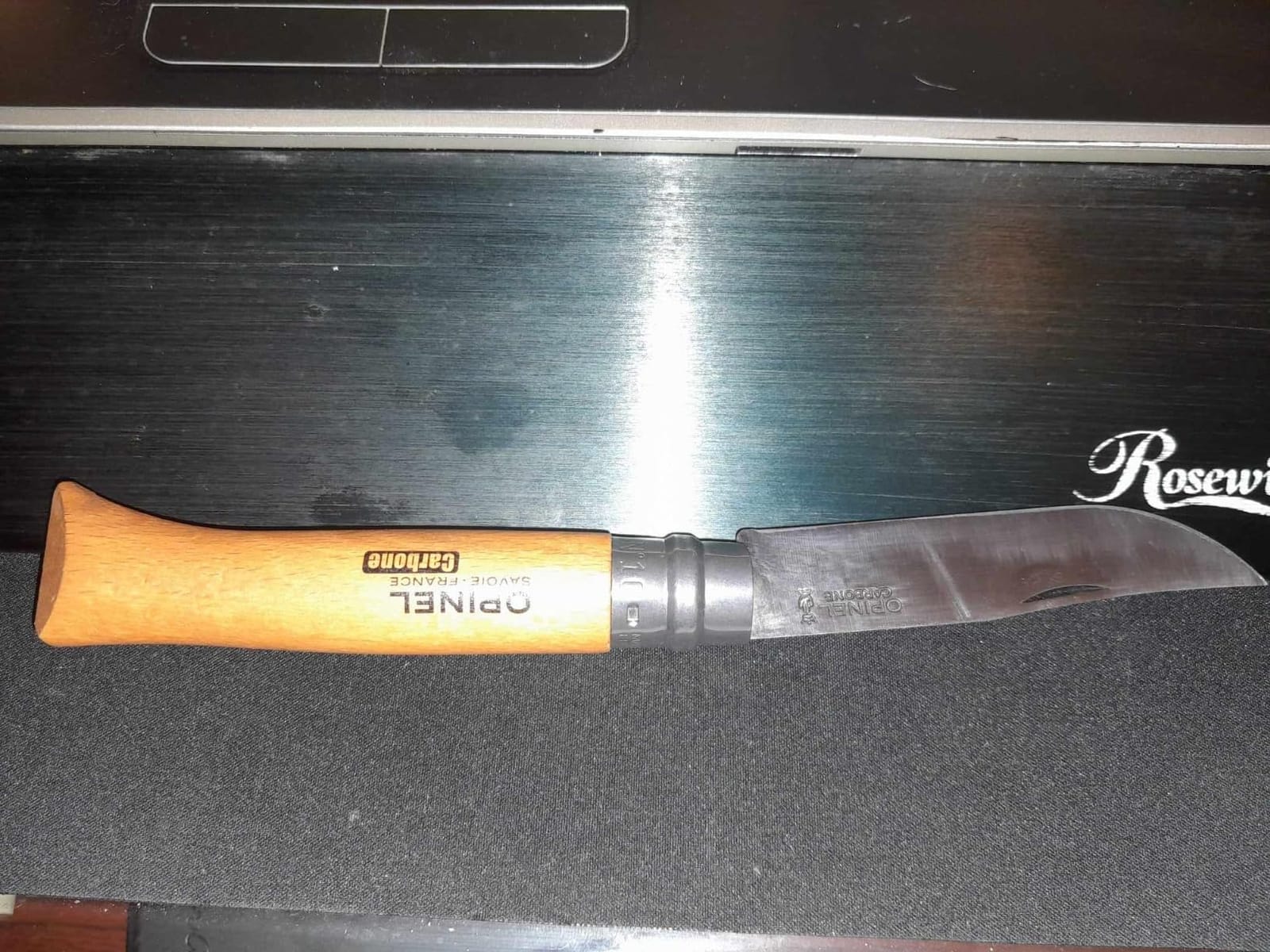 OPINEL No. 08 Carbone - Carbon Steel Folding Pocket Knife, Beechwood Handle customer photo 2