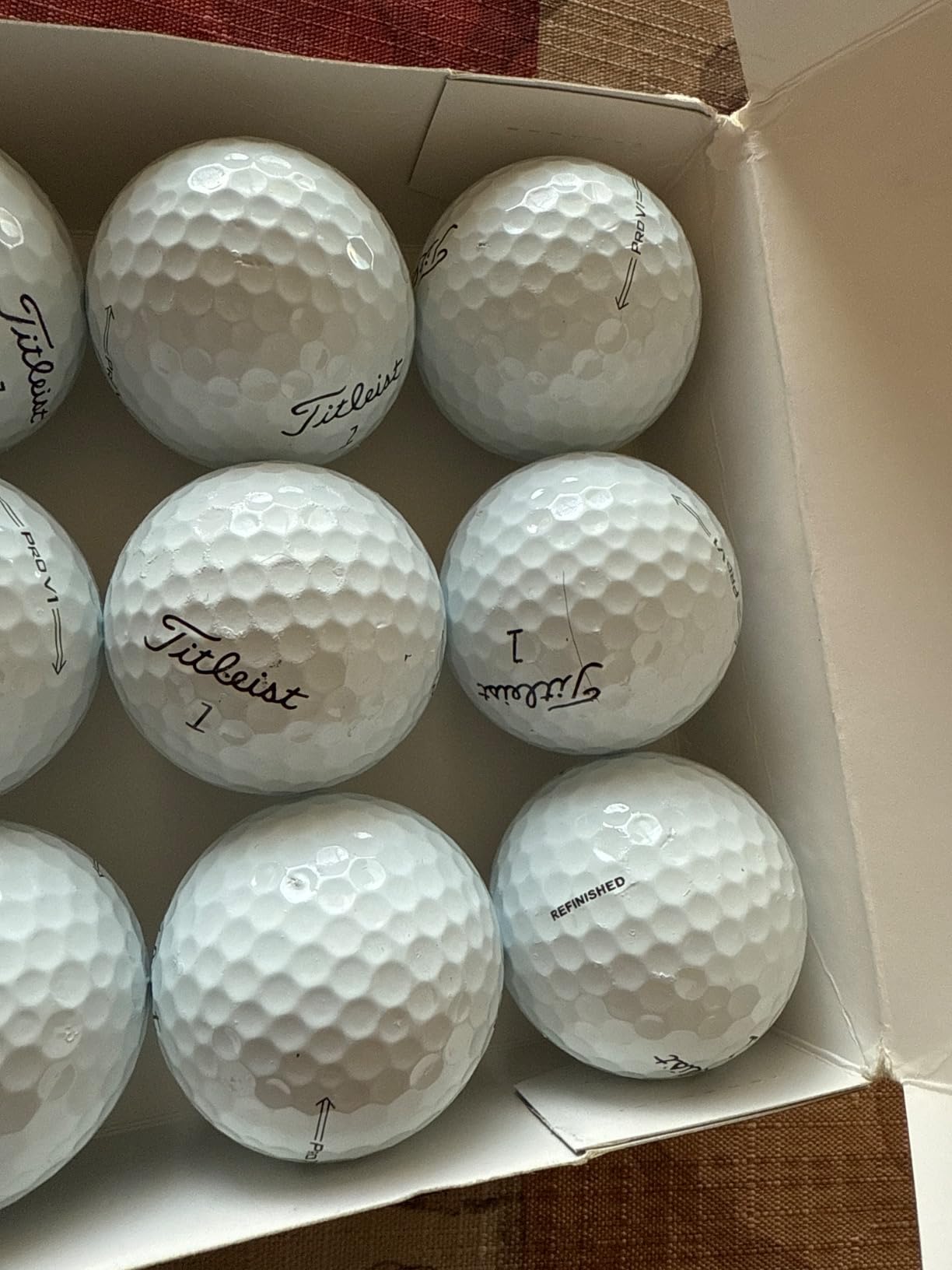 Titleist Pro V1 Mint Refinished Official Golf Balls (One Dozen) Packaging May Vary customer photo 1