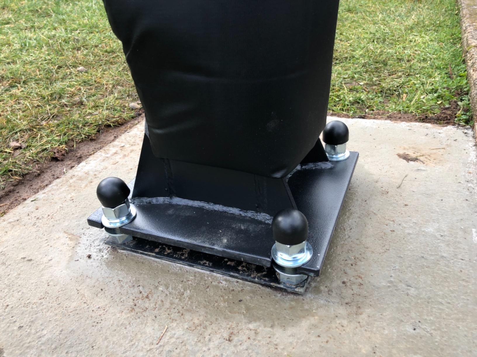 Silverback Height Adjustable In-Ground Basketball Hoop with Tempered Glass Backboard, Pro-Style Breakaway Rim & Backboard Pad customer photo 1
