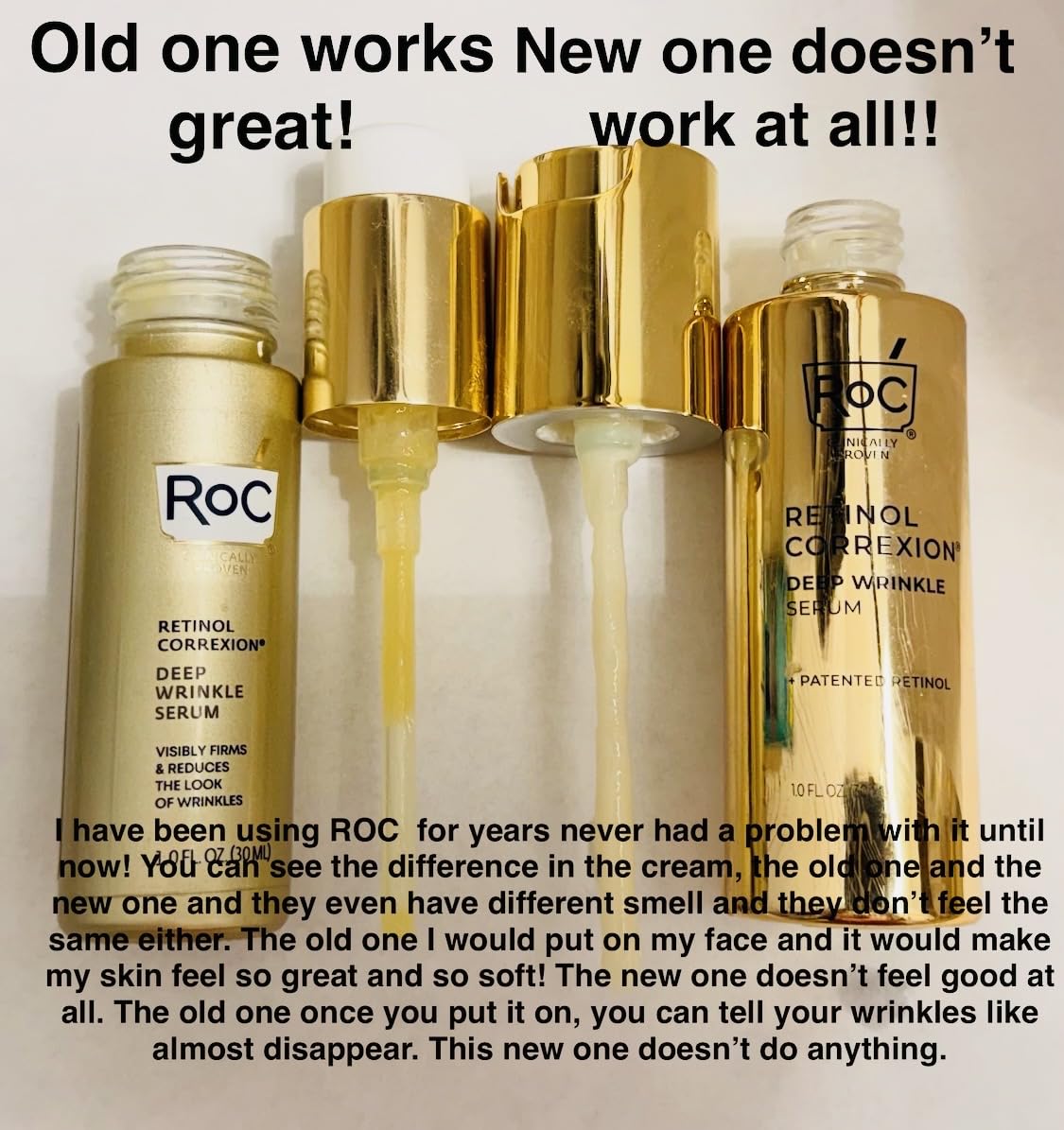 RoC Retinol Correxion Deep Wrinkle Retinol Face Serum, Ascorbic Acid, 1 0z customer photo 2