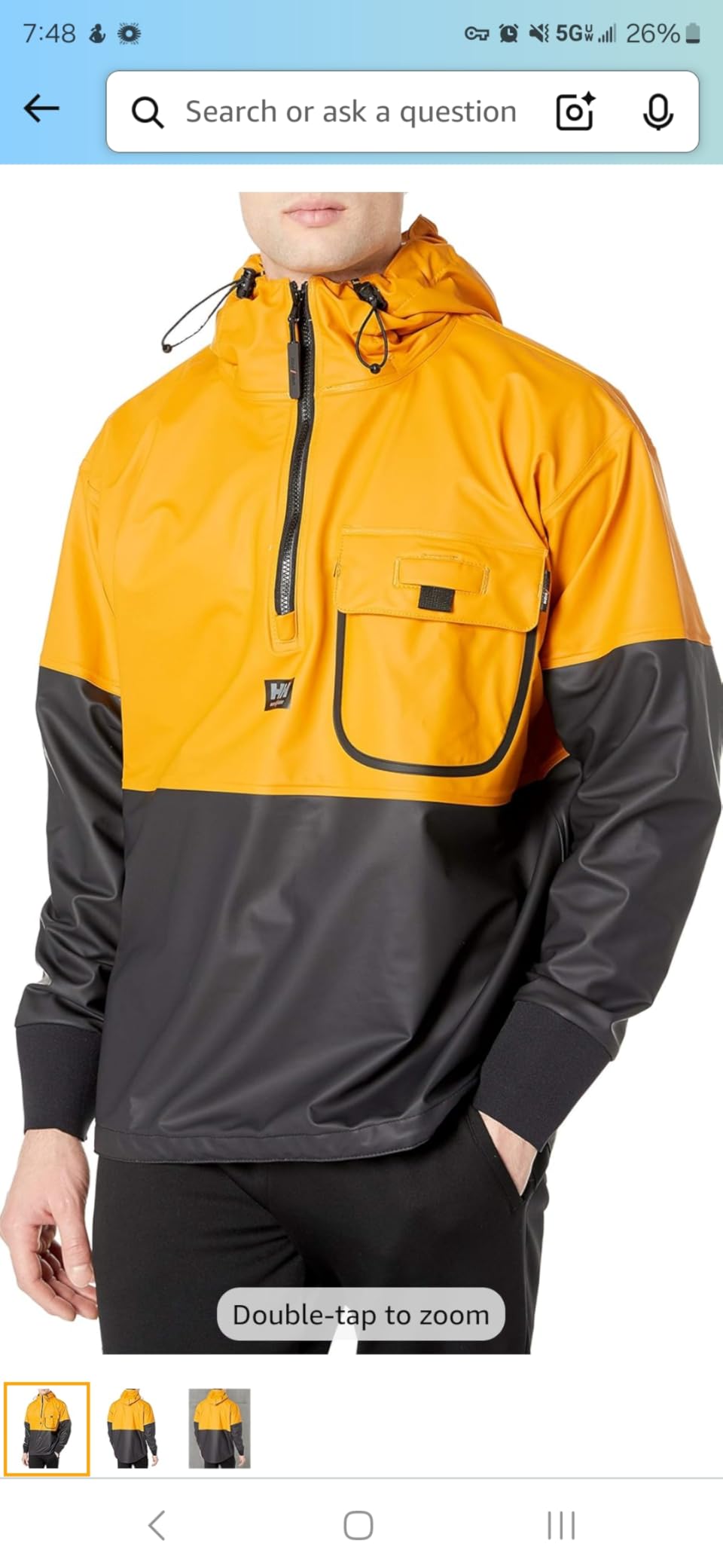 Helly Hansen Roan Anorak Lightweight Rain Jacket for Men, Waterproof Jacket customer photo 2