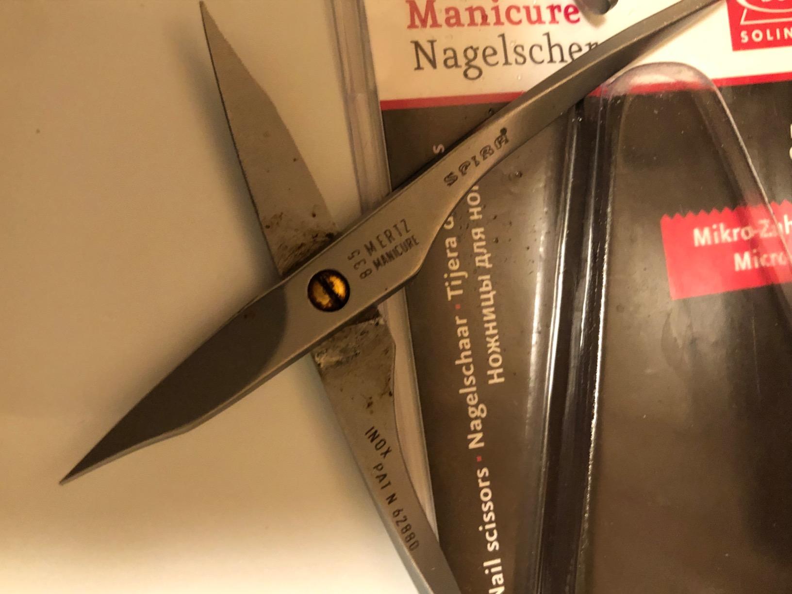 Micro Serrated INOX Stainless Steel Nail Scissors German Nail Cutter. Made in Solingen, Germany customer photo 2