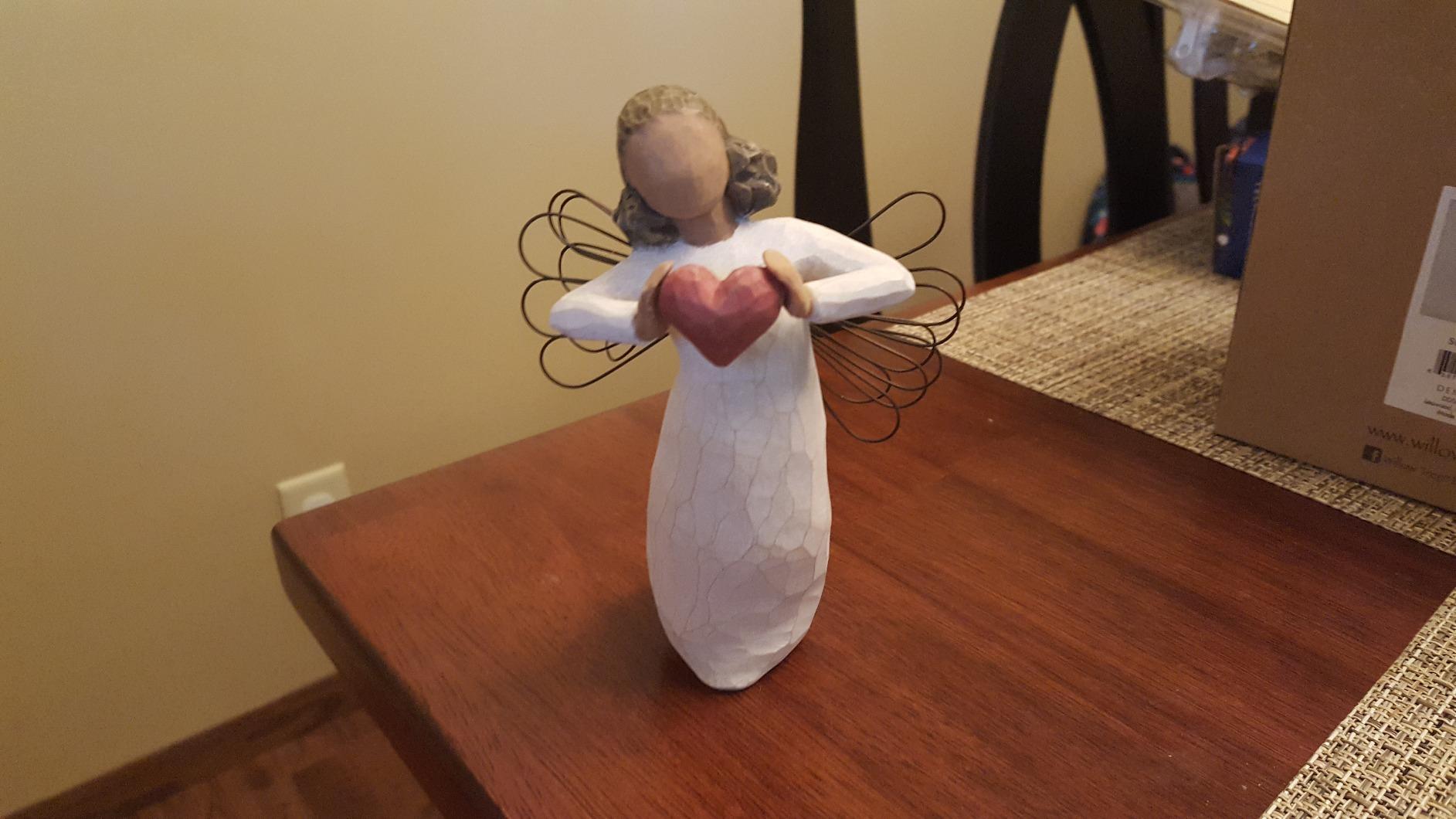 Willow Tree Remembrance, Sculpted Hand-Painted Angel Figure | Offering Comfort, Healing, Love and Caring, Cast from a Susan Lordi Original Carving, Keepsake with Enclosure Card customer photo 2
