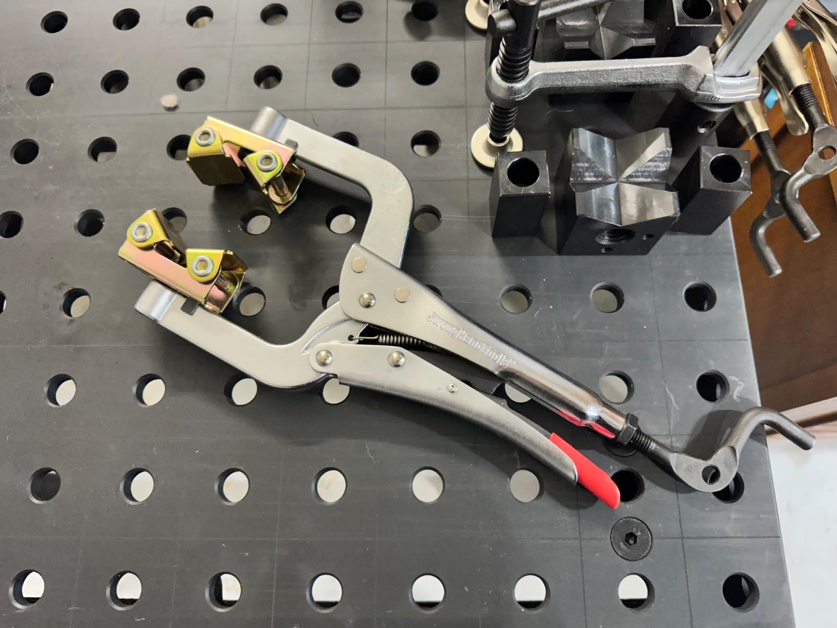Strong Hand Tools - STRONG - PG114V Strong hand Tools PG114V Pipe Pliers with Large V-Pads, 11-Inch customer photo 2