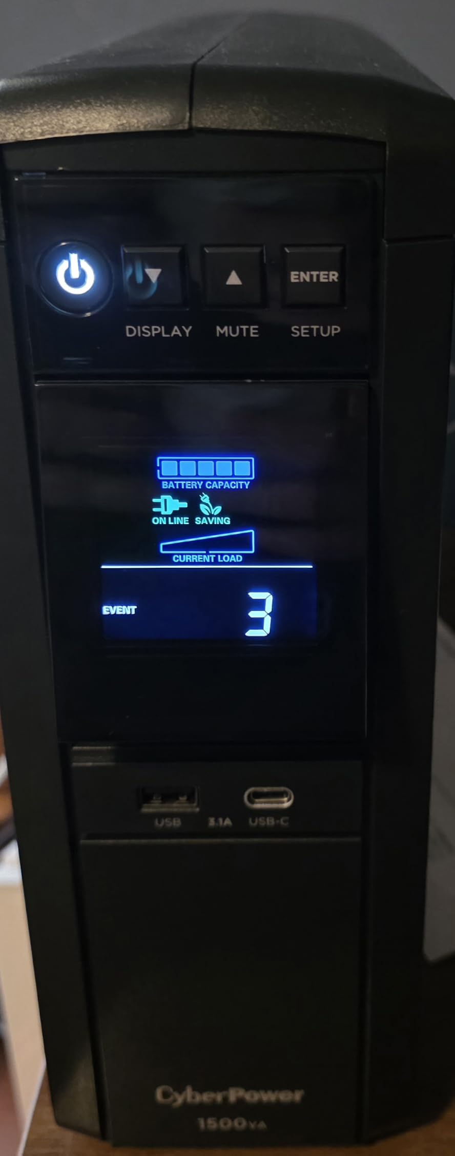 CyberPower CP1500PFCLCD PFC Sinewave UPS Battery Backup and Surge Protector customer photo 2