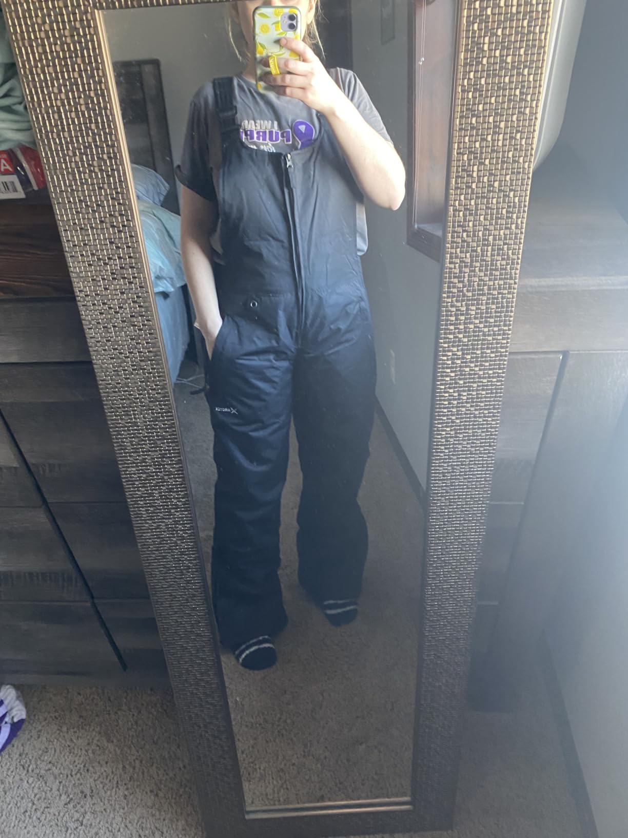 Arctix Women's Essential Insulated Ski Bibs, Water Resistant Snow Pants for Skiing & Snowboarding customer photo 2