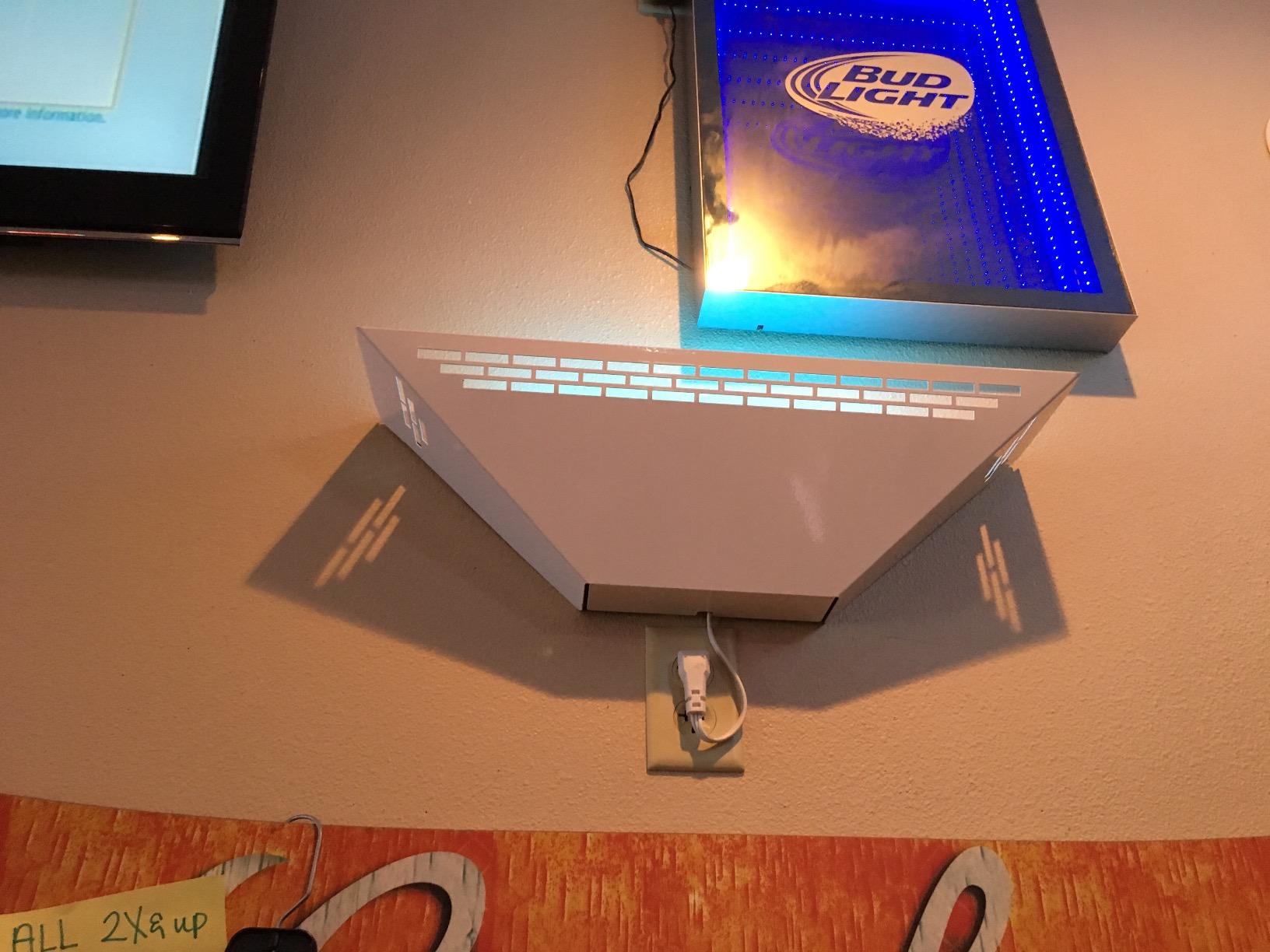Gardner WS-85 Wall Sconce Fly Light Trap - Hides Captured Flies, Mosquitoes, Other Insects – Shatterproof UV Lamp –Homes, Kitchens, Restaurants, and Other Work Spaces - White customer photo 2