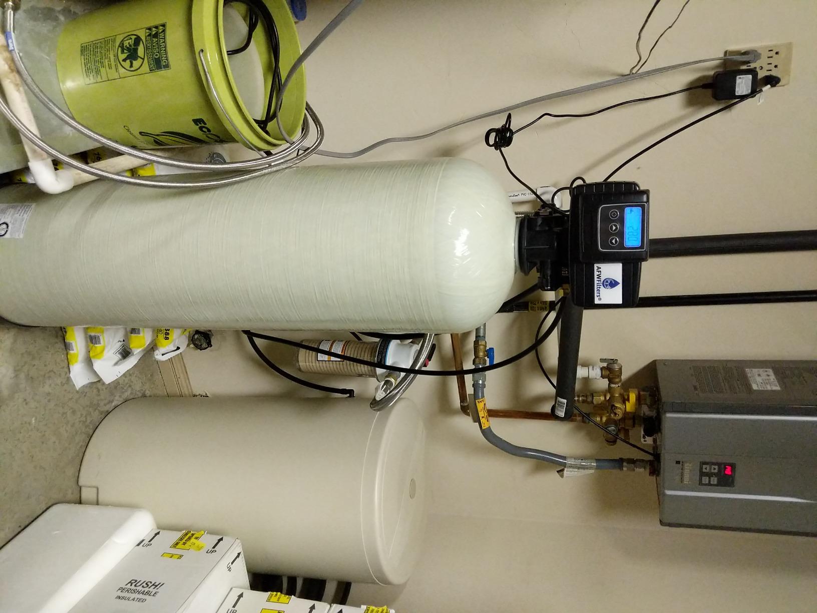 AFWFilters Iron Pro 2 Combination Water Softener Iron Filter Fleck 5600SXT Digital Metered Valve 64,000 Grain - High Flow for Whole House Use - Removes Hardness, Iron, Manganese, Sediment, Rust customer photo 1
