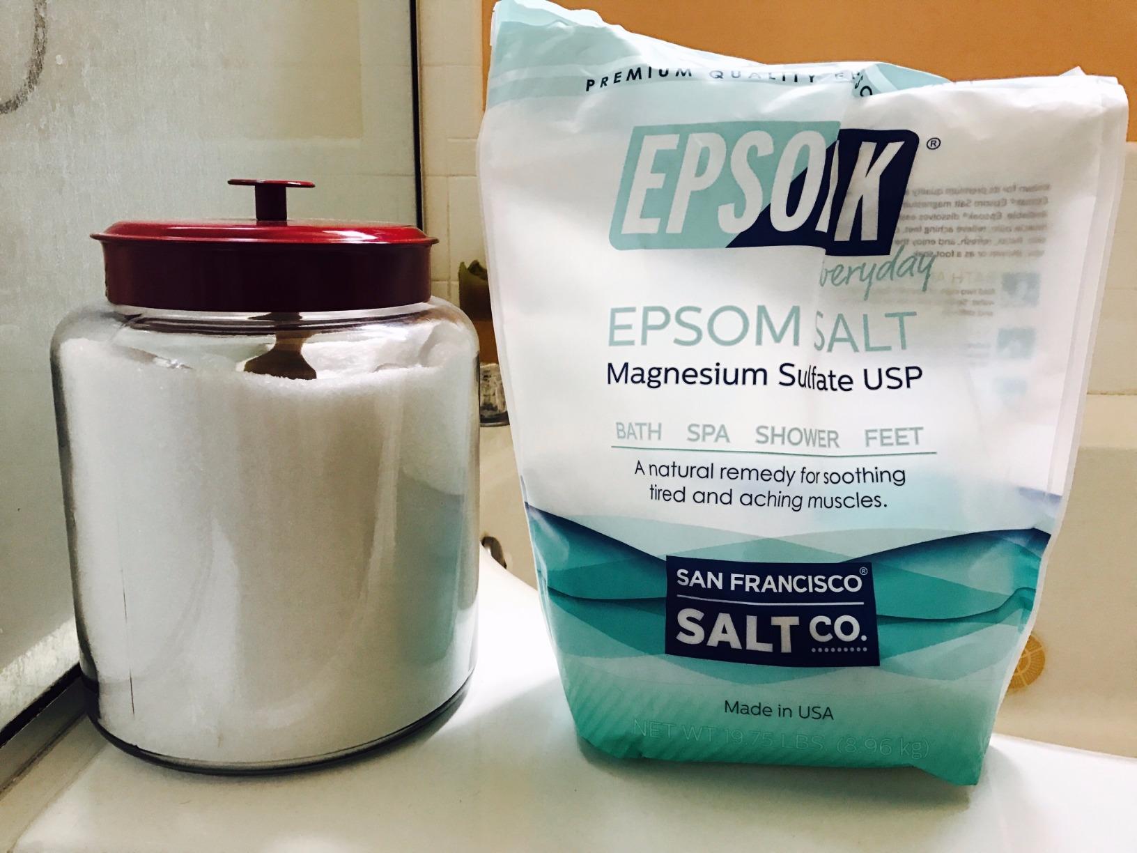 Epsoak Epsom Salt 19 lb. Magnesium Sulfate USP. Resealable Epsom Salt Bag Unscented, Made in The USA, Cruelty-Free Certified customer photo 1
