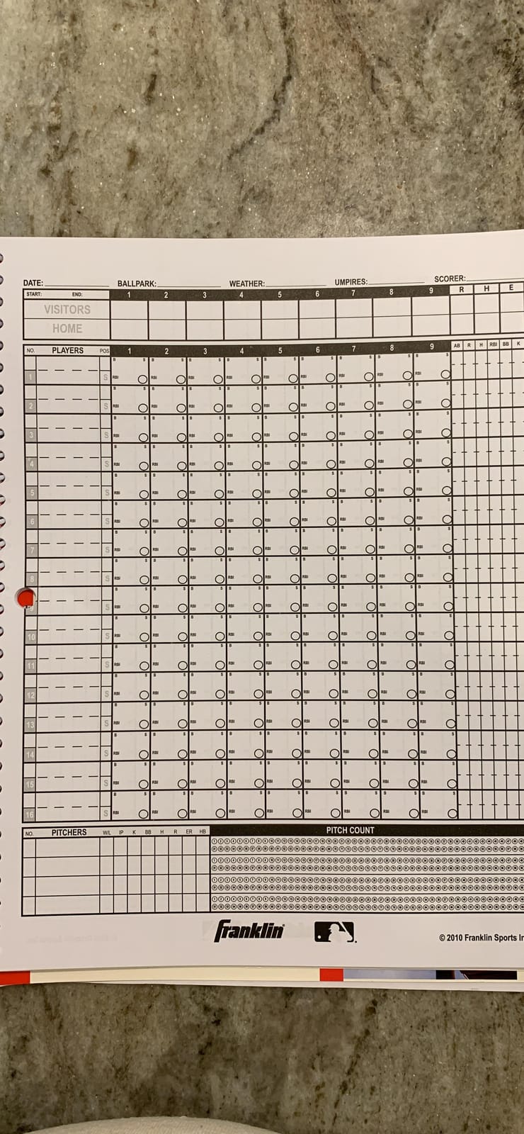 Franklin Sports Baseball + Softball Scorebook customer photo 2
