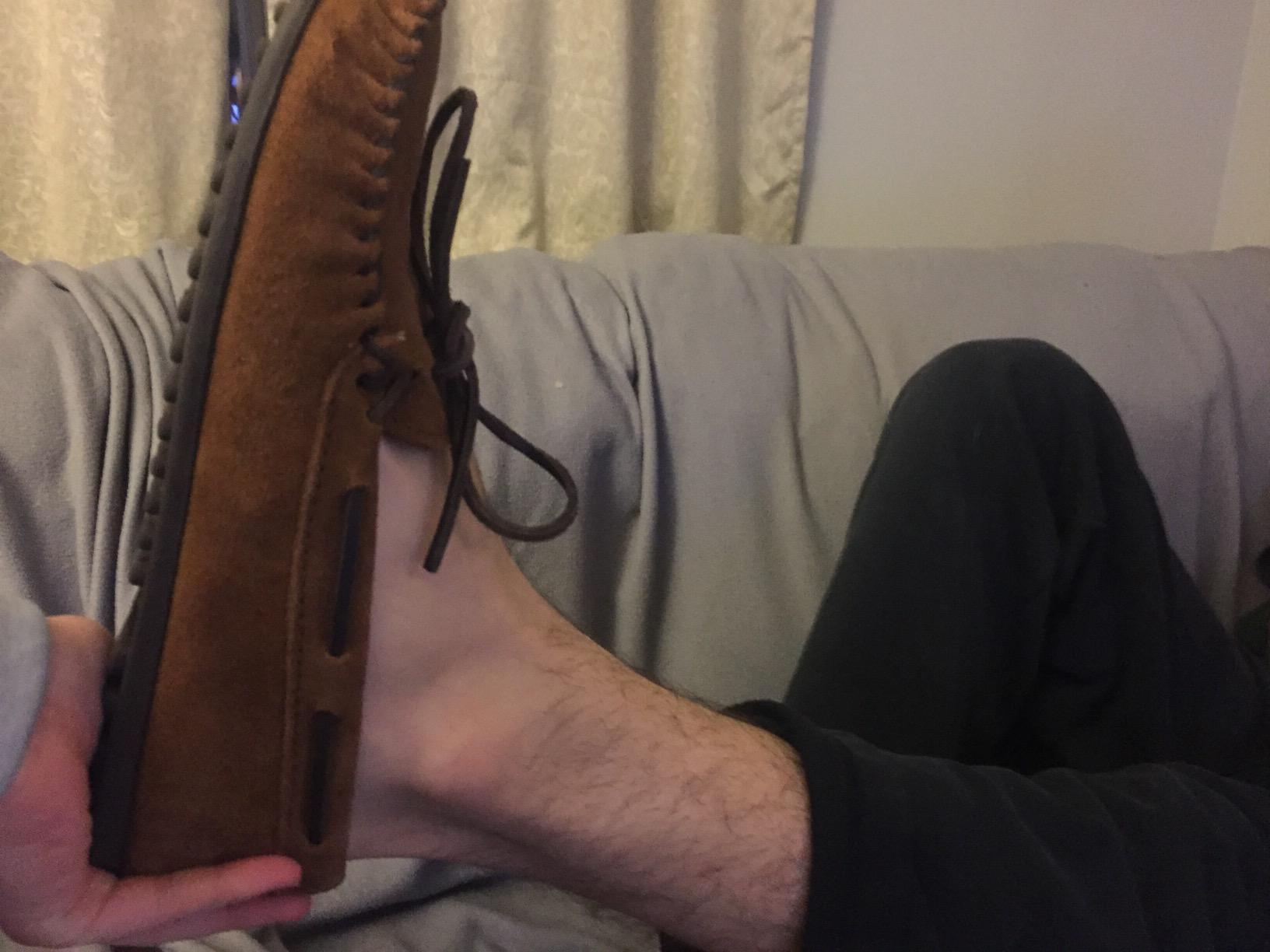 Minnetonka Men's Nub Sole Moccasin customer photo 2