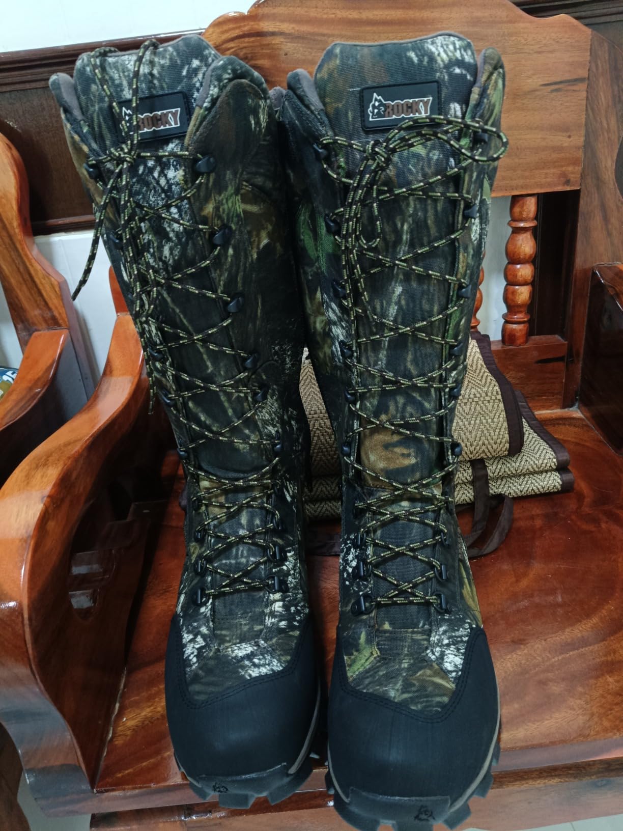 ROCKY Men's Camouflage Waterproof Side-zip Snake Boots customer photo 1