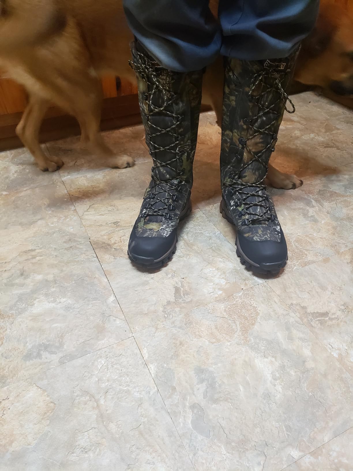 ROCKY Men's Camouflage Waterproof Side-zip Snake Boots customer photo 2