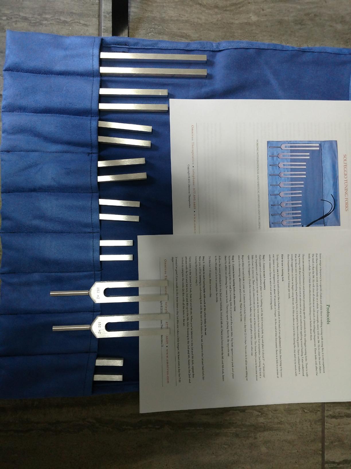 Solfeggio Tuning Forks for Healing Set - Made in the USA - Chakra Tuning Fork Set Includes 528 hz Tuning Fork - Sound Healing Instruments & Sound Therapy Instruments customer photo 2