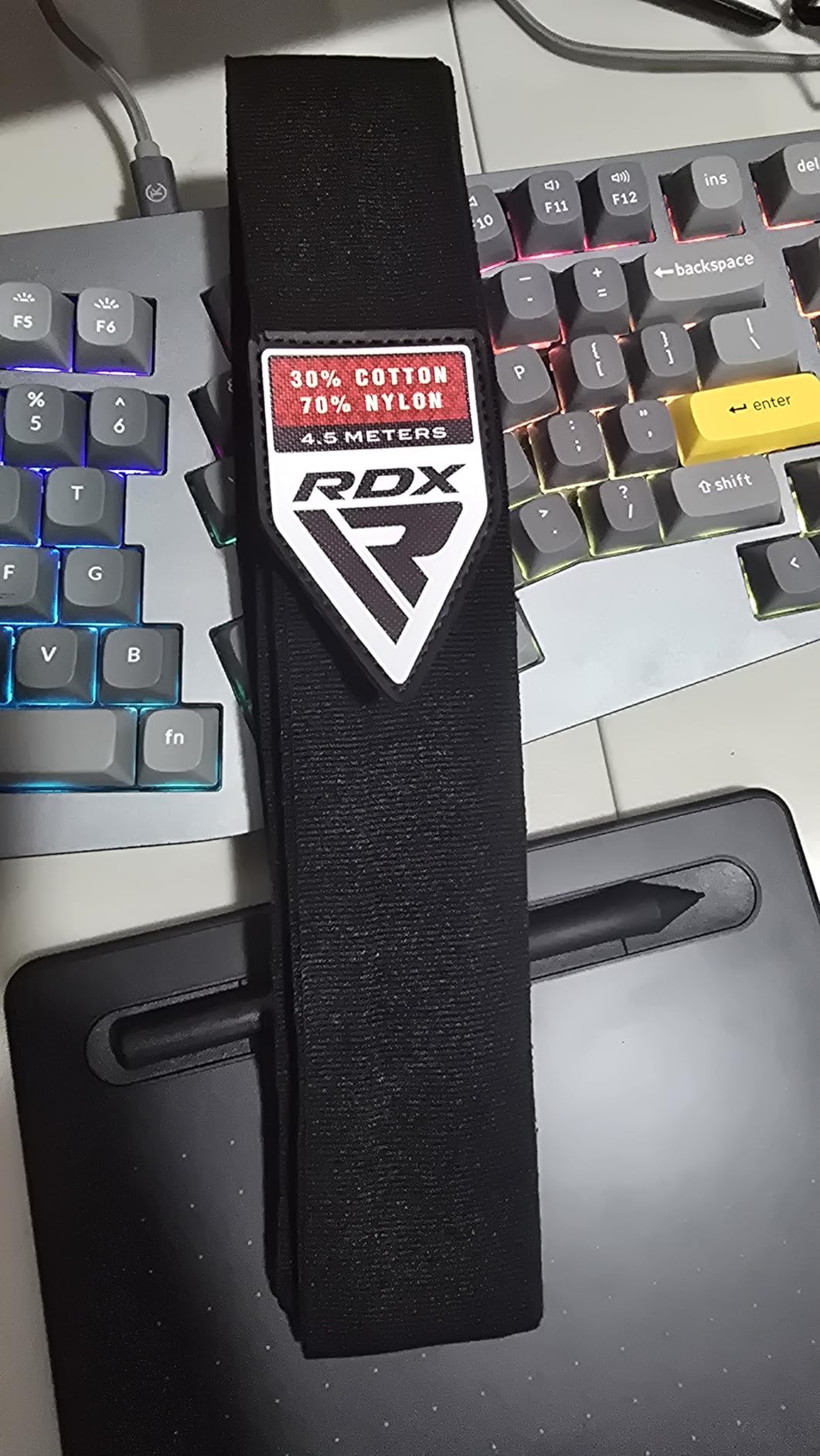 RDX Boxing Hand Wraps 4.5M / 180 Inches - Mexican Style Semi-Elastic MMA Inner Gloves - Wrist Support for Muay Thai, Kickboxing, BJJ, Karate - Thumb Loop & Hook and Loop Closure - Cotton & Nylon Blend customer photo 2
