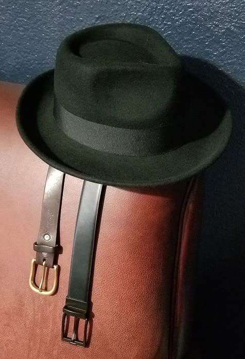 Belfry Gangster Men’s Fedora – Crushable 100% Wool Felt Hat, Stain Resistant & Travel Friendly Dress Fedora customer photo 1