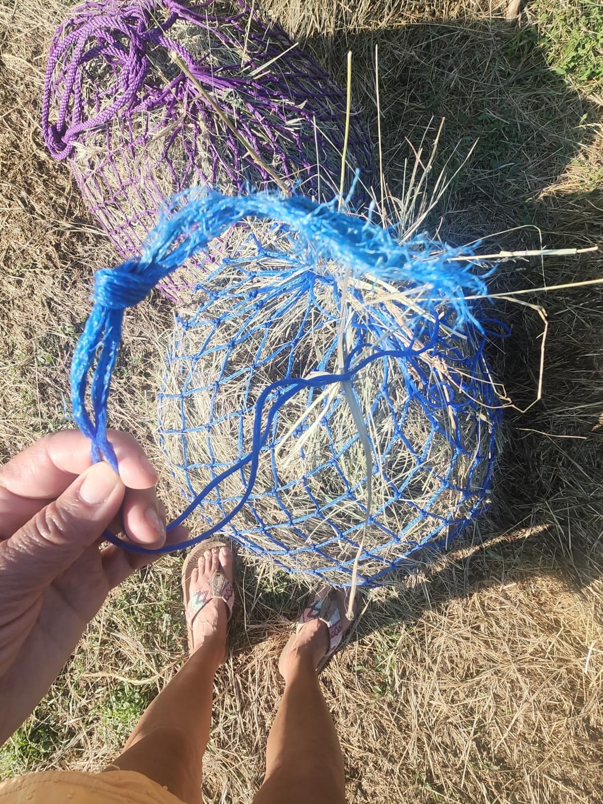 Tough1 Slow Feed Hay Net - Red customer photo 1