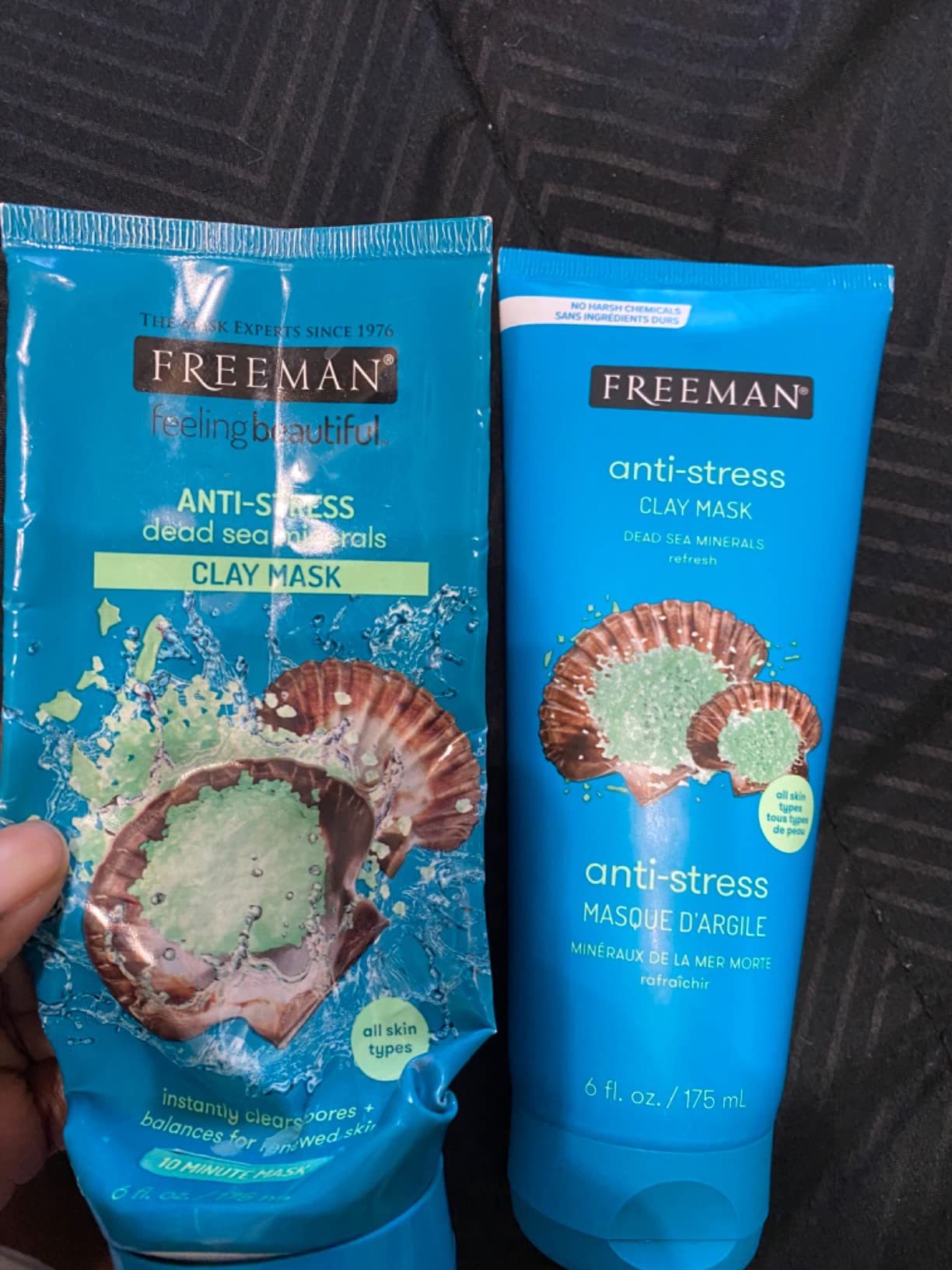 Freeman Anti-Stress Clay Mask, Dead Sea Mineral Face Mask, 6 Fl Oz Tube customer photo 2