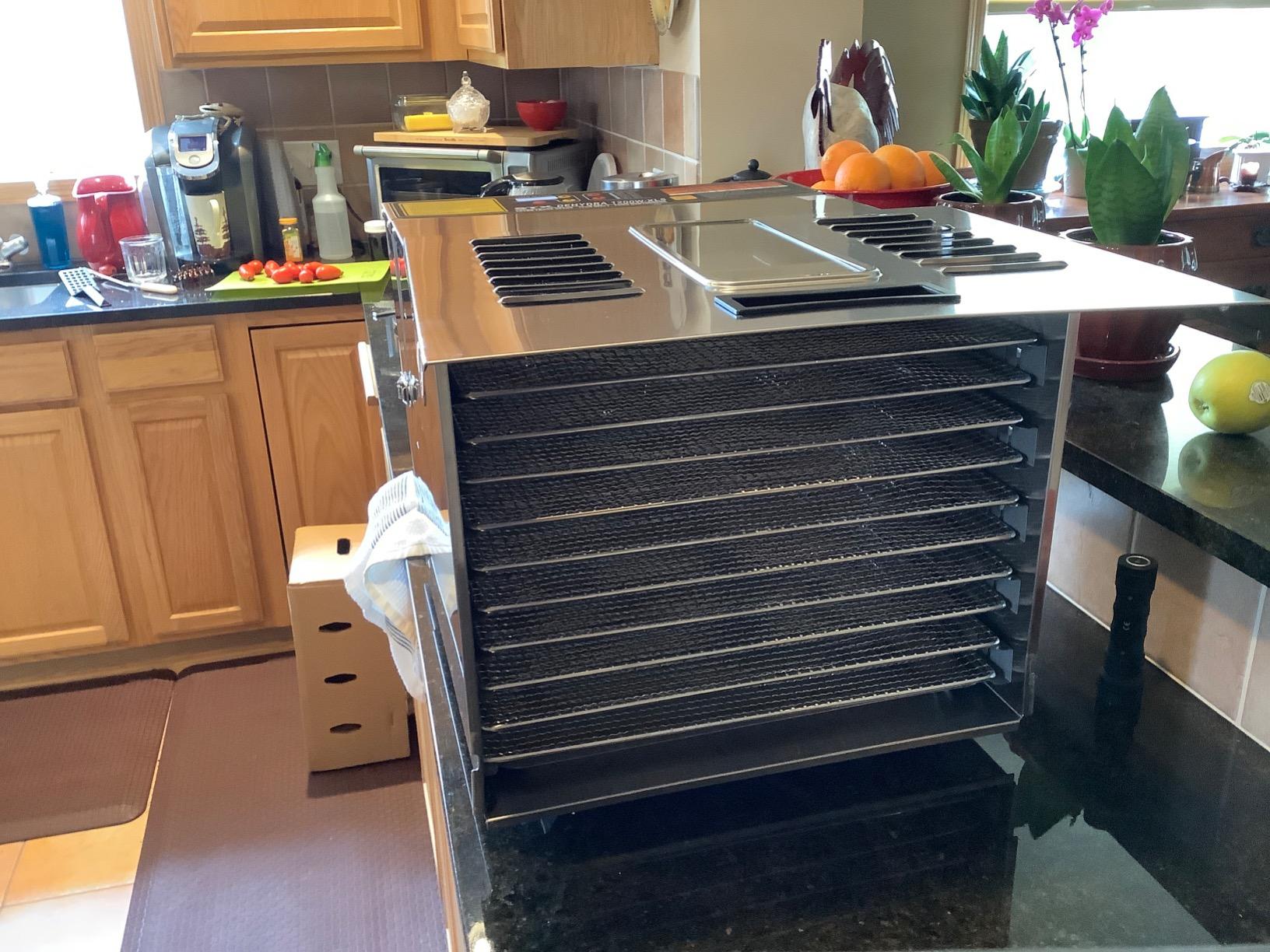 STX International Dehydra 1200W-XLS Food Dehydrator | Commercial Stainless Steel | Digital Controls | 10 Trays | 2 Food-Safe Mats | 1200 Watts | 97–165°F Temperature Range | 15-Hour Timer | Jerky Safe customer photo 1