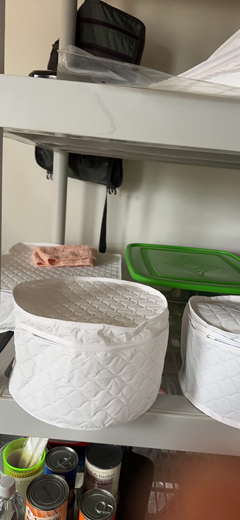 LAMINET 6 Piece Quilted Dinnerware Storage Starter Set, White customer photo 1