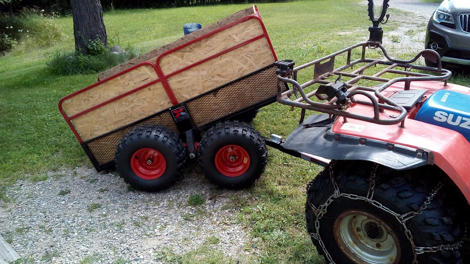 Yutrax Trail Warrior X4 Heavy Duty UTV/ATV Trailer - For Off-Road Use - 1,250 lb. Capacity, TX159 customer photo 1