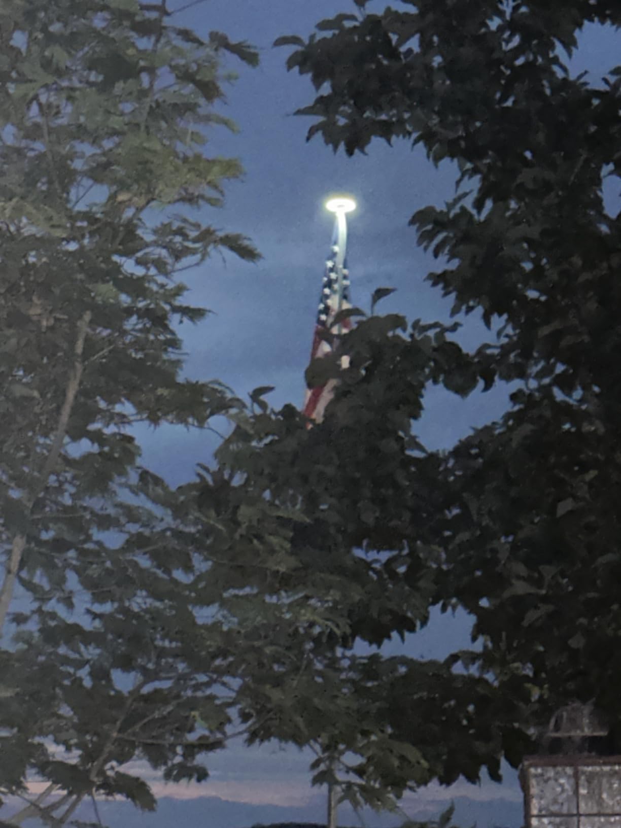 Sunnytech 2nd Generation Solar Flag Pole 20led Light, Brightest, Most Powerful, Longest Lasting & Most Flag Coverage, LED Downlight Light up Flag on Most 15 to 25Ft Flagpole, Upgraded Electric Circuit, White customer photo 1