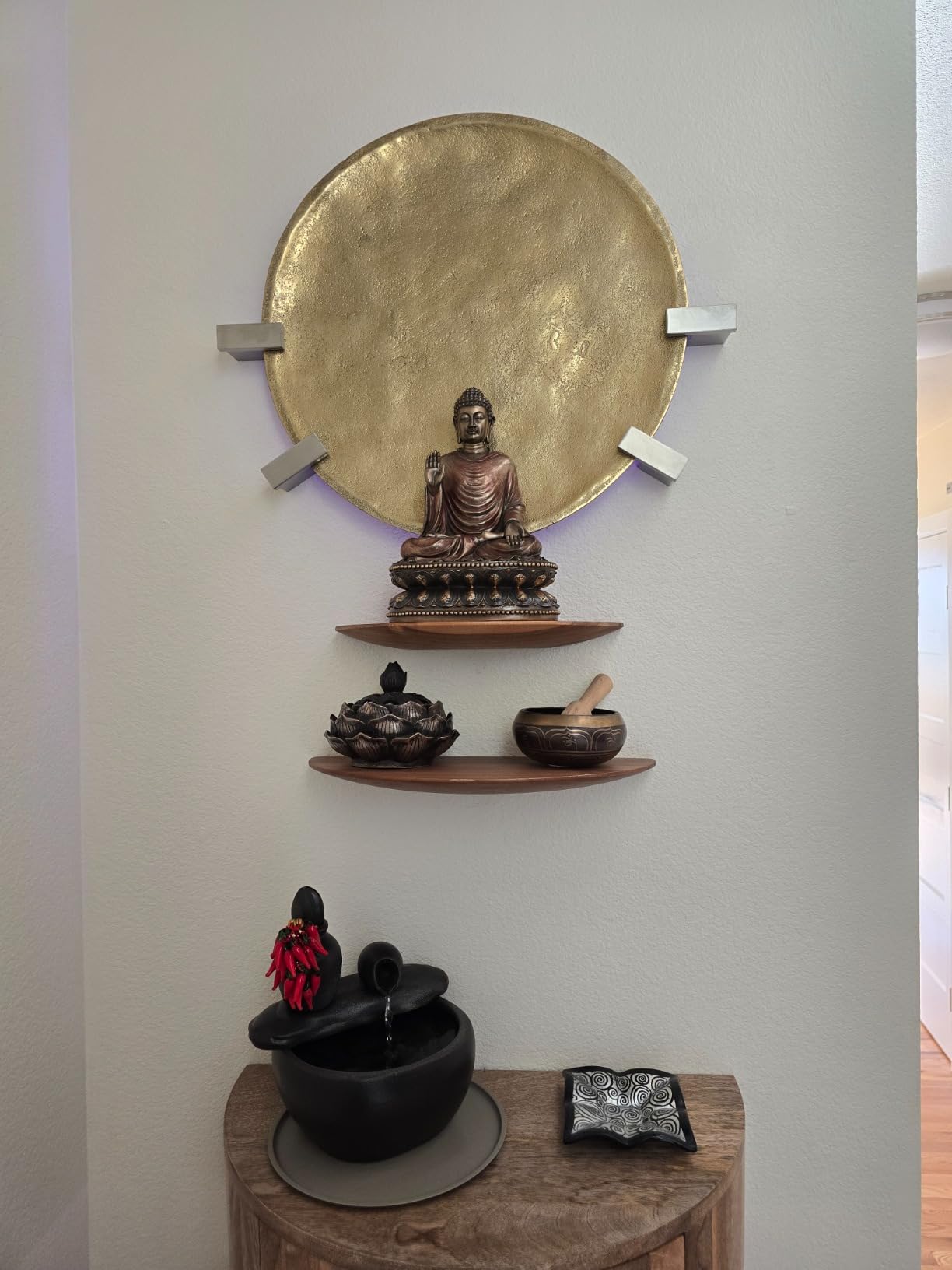 Top Collection Meditating Shakyamuni Buddha Statue Touching the Earth - The Enlightened One Sculpture in Premium Cold Cast Bronze - 9-Inch Supreme Buddha Figurine customer photo 1