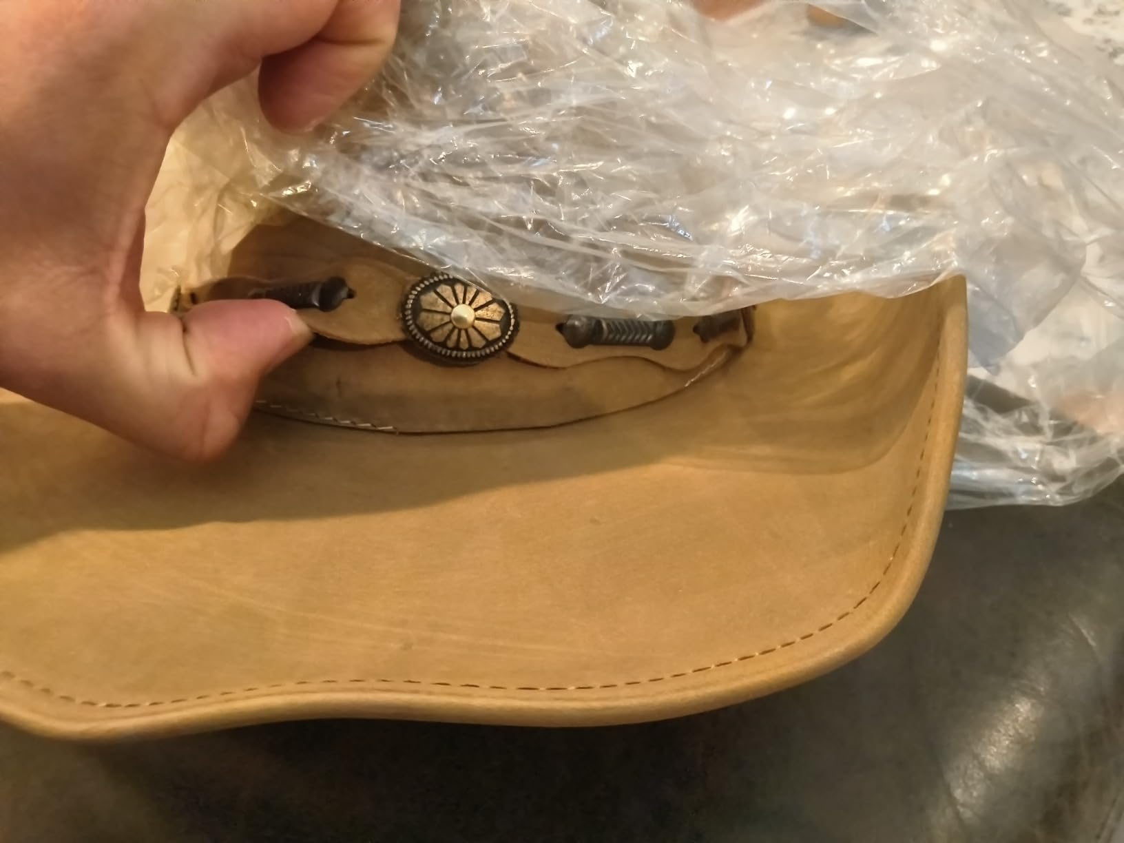 Stetson Roxbury Shapeable Leather Cowboy Western Hat customer photo 2