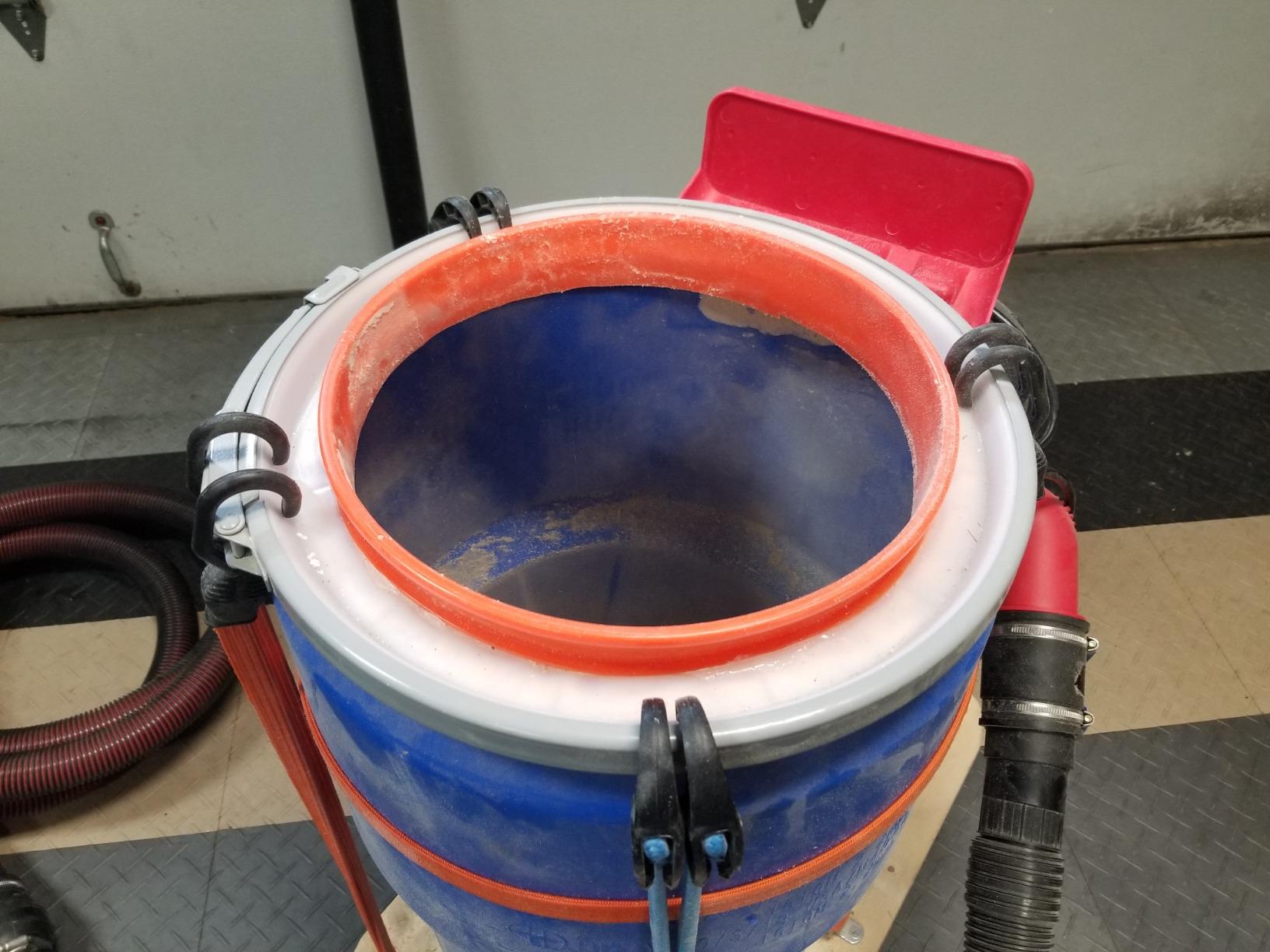 Eagle Plastic Drum, 55 Gallon Drum, DOT Compliant, Made in USA, Blue customer photo 1