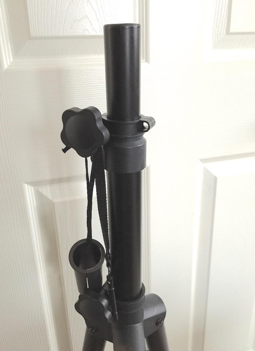 On-Stage SSP7900 All-Aluminum Speaker Stand Pack (Pair of Folding, Portable Stands, Tripod Base, Carry Bag, Height Adjustable, Nonslip Rubber Feet, 1 3/8″ Mounting Poles, 1 1/2″ Adapters, Black) customer photo 1