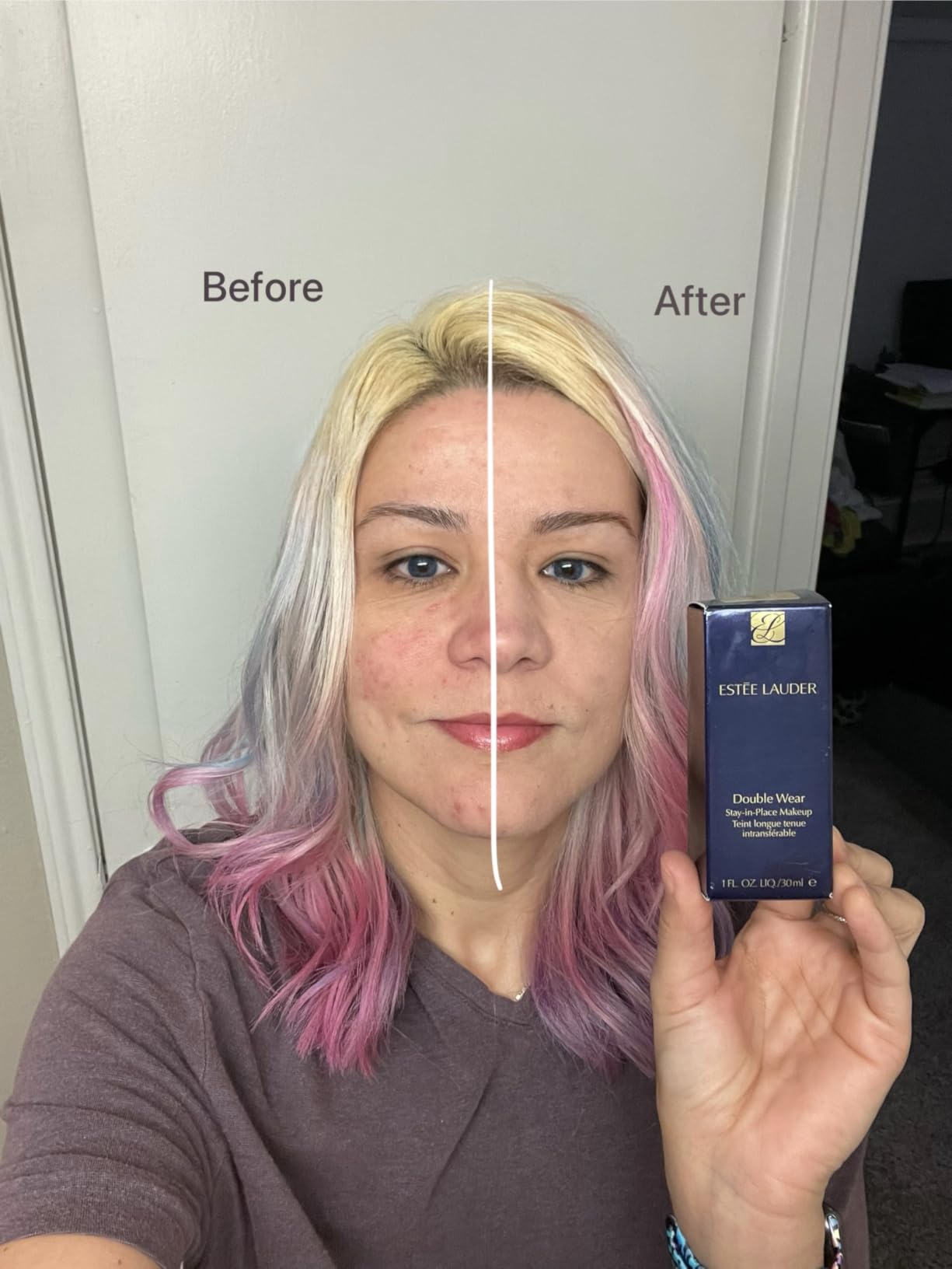 Estée Lauder Double Wear Stay-in-Place Foundation Makeup | Long-Wear Matte Foundation, 1 Fl Oz customer photo 1