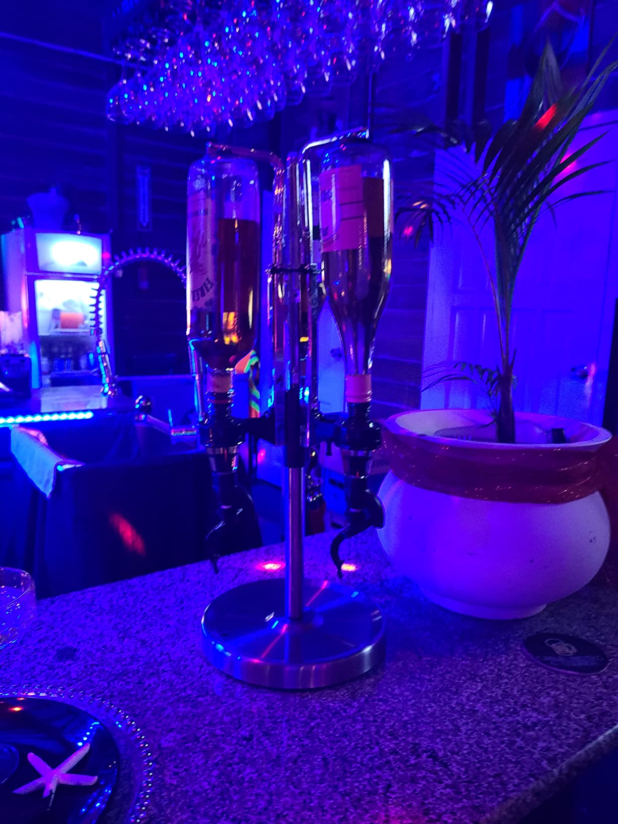OGGI Professional 3-Bottle Revolving Liquor Dispenser, Stainless Steel customer photo 2