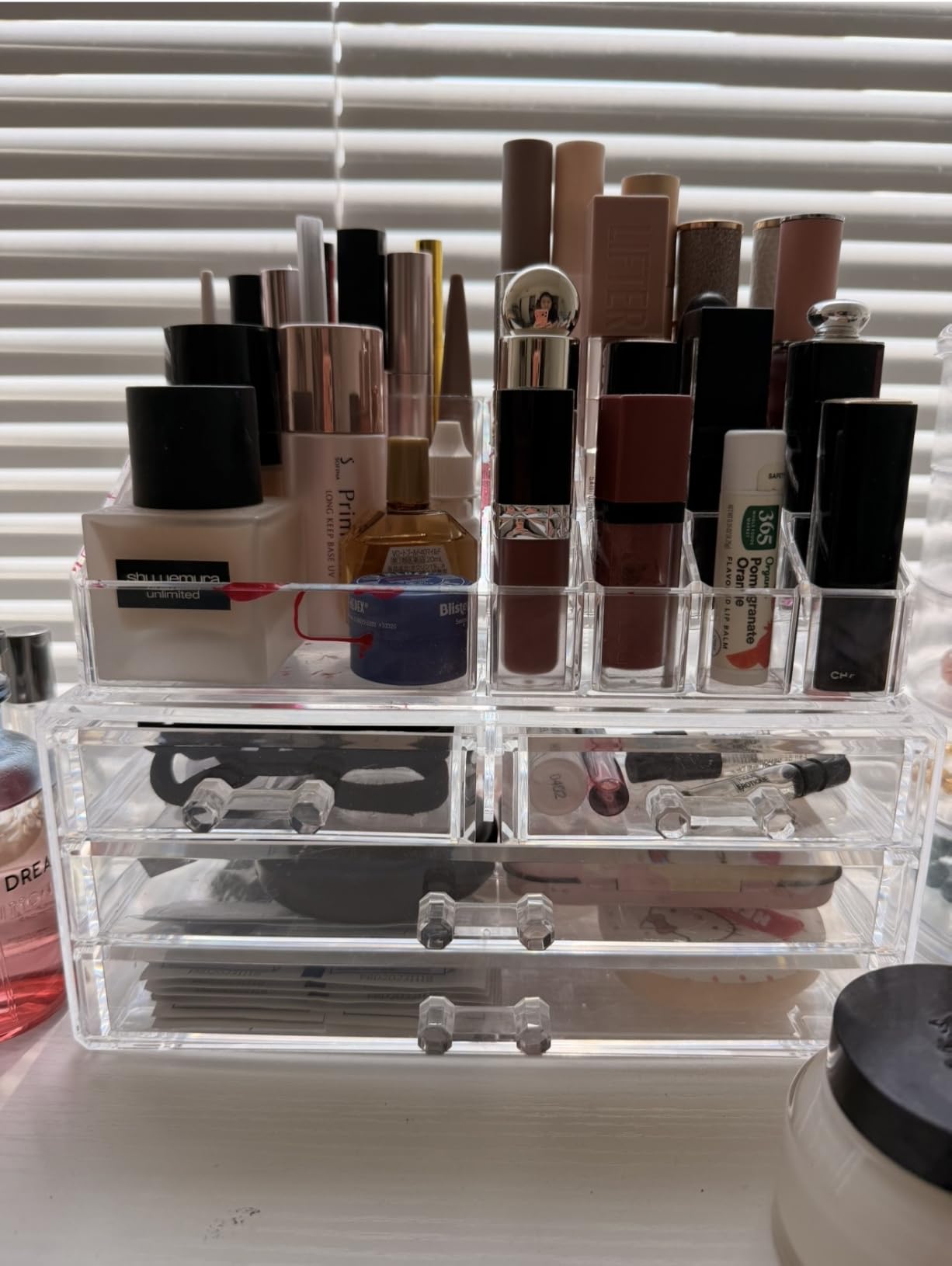 Ikee Design Acrylic Clear Makeup Cosmetics Lip Gloss 4 Drawers Organizer customer photo 2