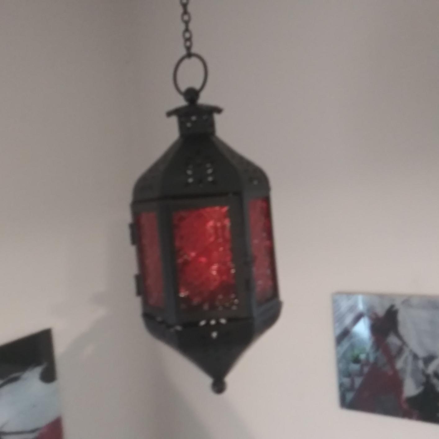 Vela Lanterns Hanging Moroccan Lamp - Exotic Decorative Patio & Porch Decor, Indoor Outdoor Tea Light Candle Lantern Holder with Chain (11