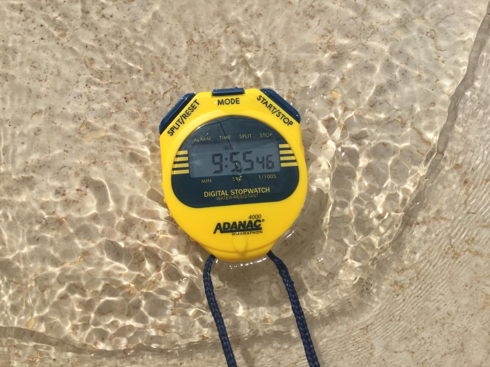 Marathon Adanac 4000 Digital Stopwatch Timer, Black - High Precision Accuracy to 1/100th Seconds - Water, Dust & Shock Resistant - 46