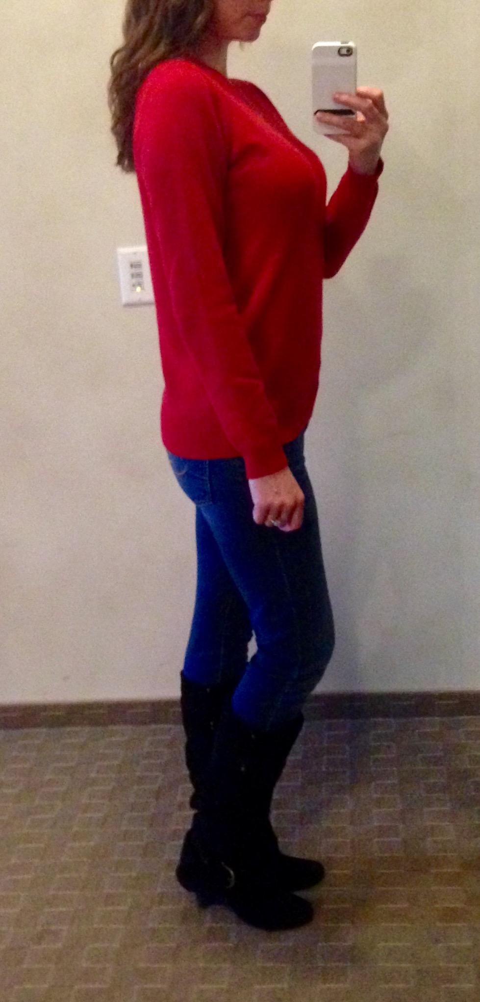 JENNIE LIU Women's 100% Pure Cashmere Crew Neck Sweater customer photo 2