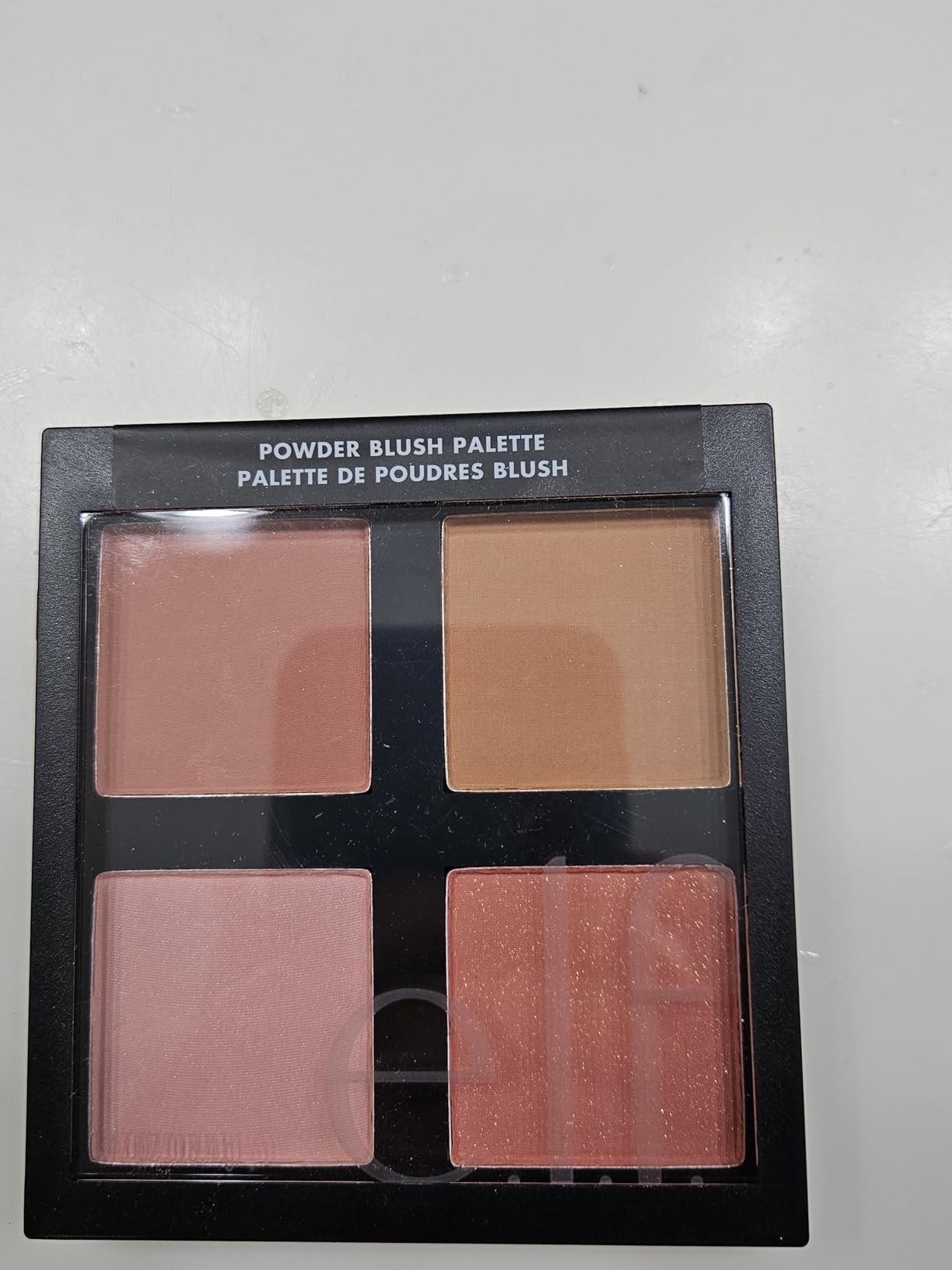 e.l.f. Cosmetics Powder Blush Palette, Four Blush Shades for Beautiful, Long-Lasting Pigment, Light customer photo 2