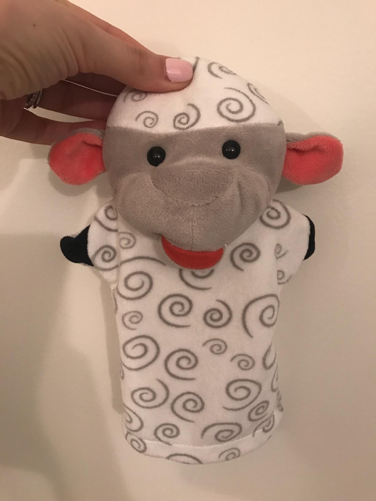 Melissa & Doug Farm Friends Hand Puppets (Set of 4) - Cow, Horse, Sheep, and Pig Soft Puppets for Kids and Toddlers Ages 2+ customer photo 1