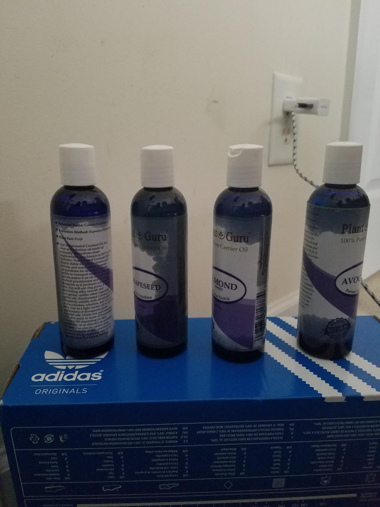 Carrier Oil Variety Set 4 oz. Cold Pressed 100% Pure Natural Sweet Almond, Avocado, Coconut Fractionated, Grapeseed. for Aromatherapy Essential Oils, Skin & Hair Growth, Moisturizer, Body Massage. customer photo 2