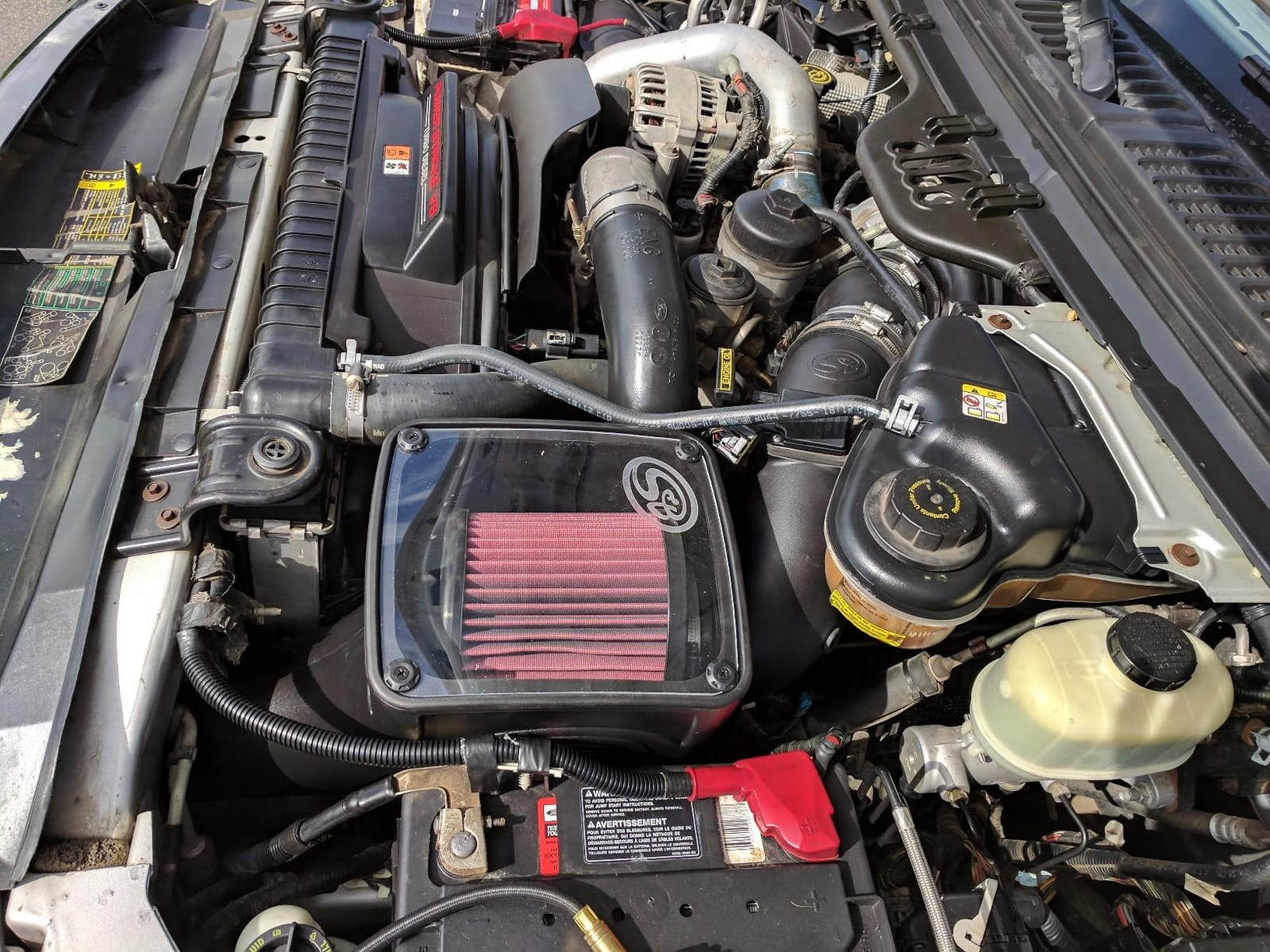 S&B Filters 75-5070 Cold Air Intake For 2003-2007 Ford Powerstroke 6.0L (Oiled Cleanable, 8-ply Cotton Filter) customer photo 1