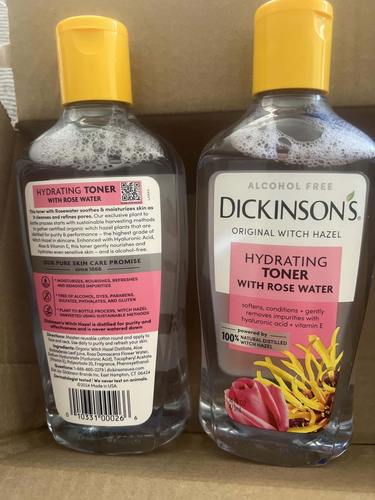 Dickinson's Witch Hazel Hydrating Toner with Rosewater | 16 Fl Oz customer photo 2