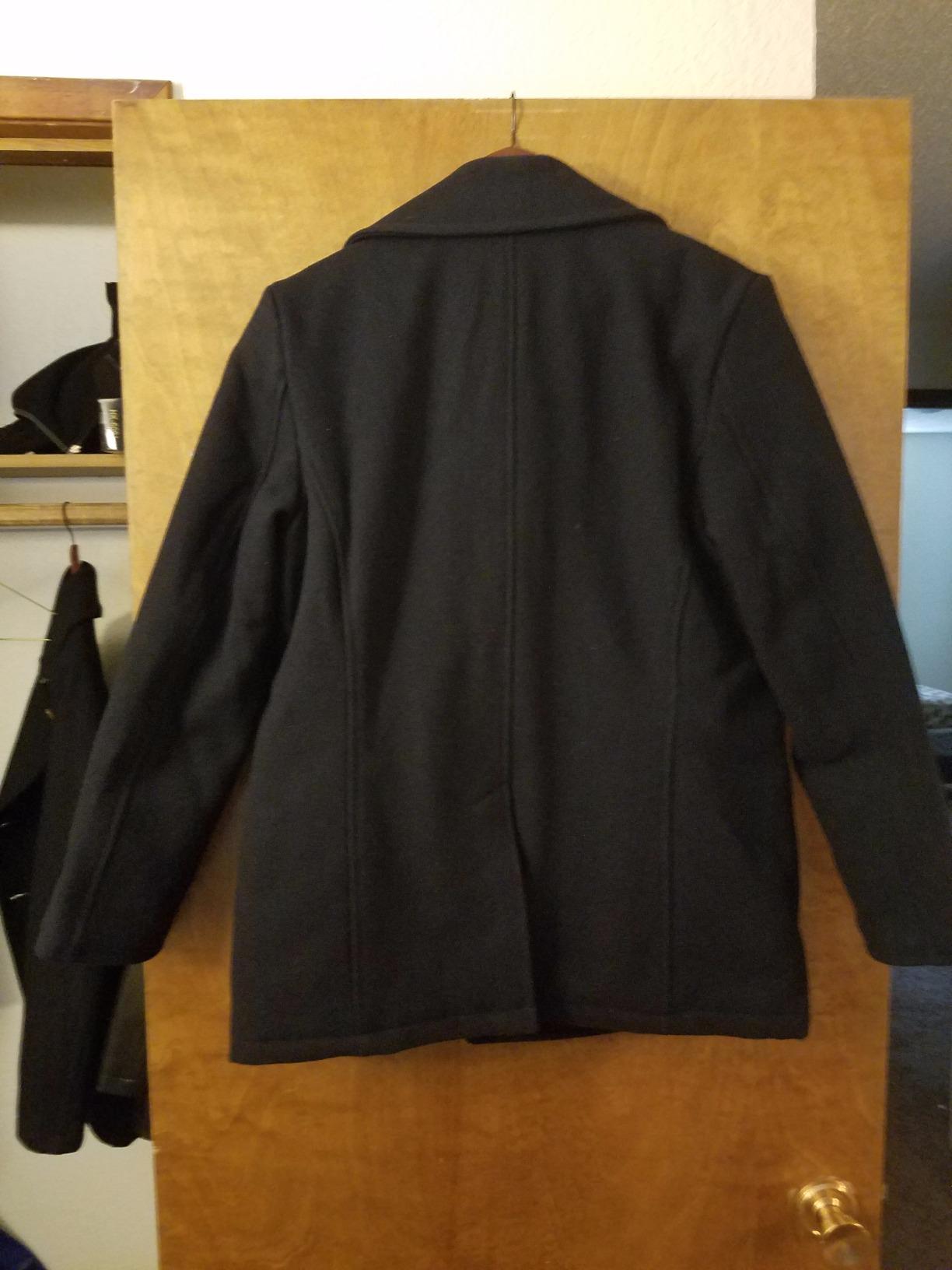 Seibertron Men's Woolen Coat US Navy Type 80% Wool USN Pea Coat customer photo 1