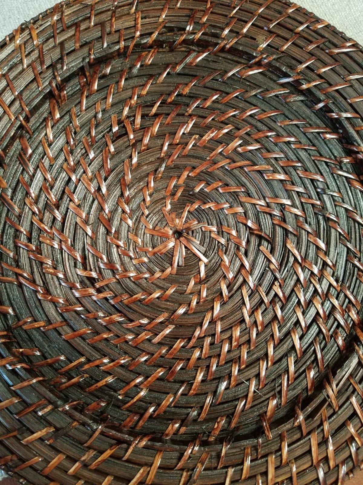 ChargeIt by Jay Rattan Charger Plates Hand Woven Round Harvest, 13