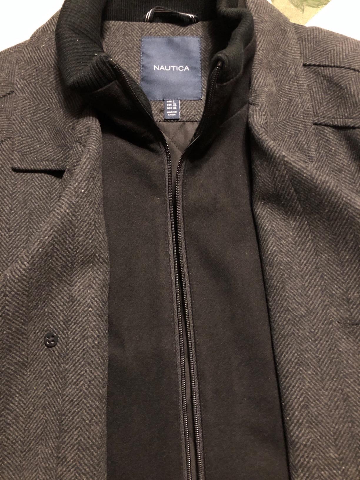 Nautica Men's Wool Blend Peacoat – Double-Breasted Winter Coat, Regular, Big & Tall Sizes customer photo 2