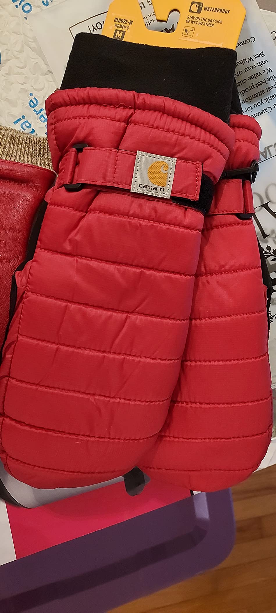 Carhartt Women's Waterproof Insulated Quilted Knit Cuff Mitten customer photo 2