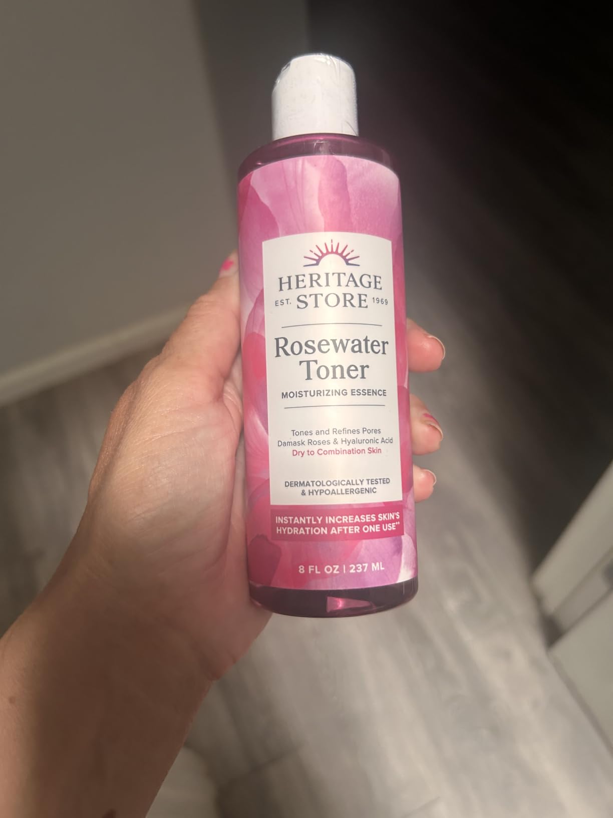 HERITAGE STORE Rosewater Facial Toner with Hyaluronic Acid, 8 fl oz customer photo 1