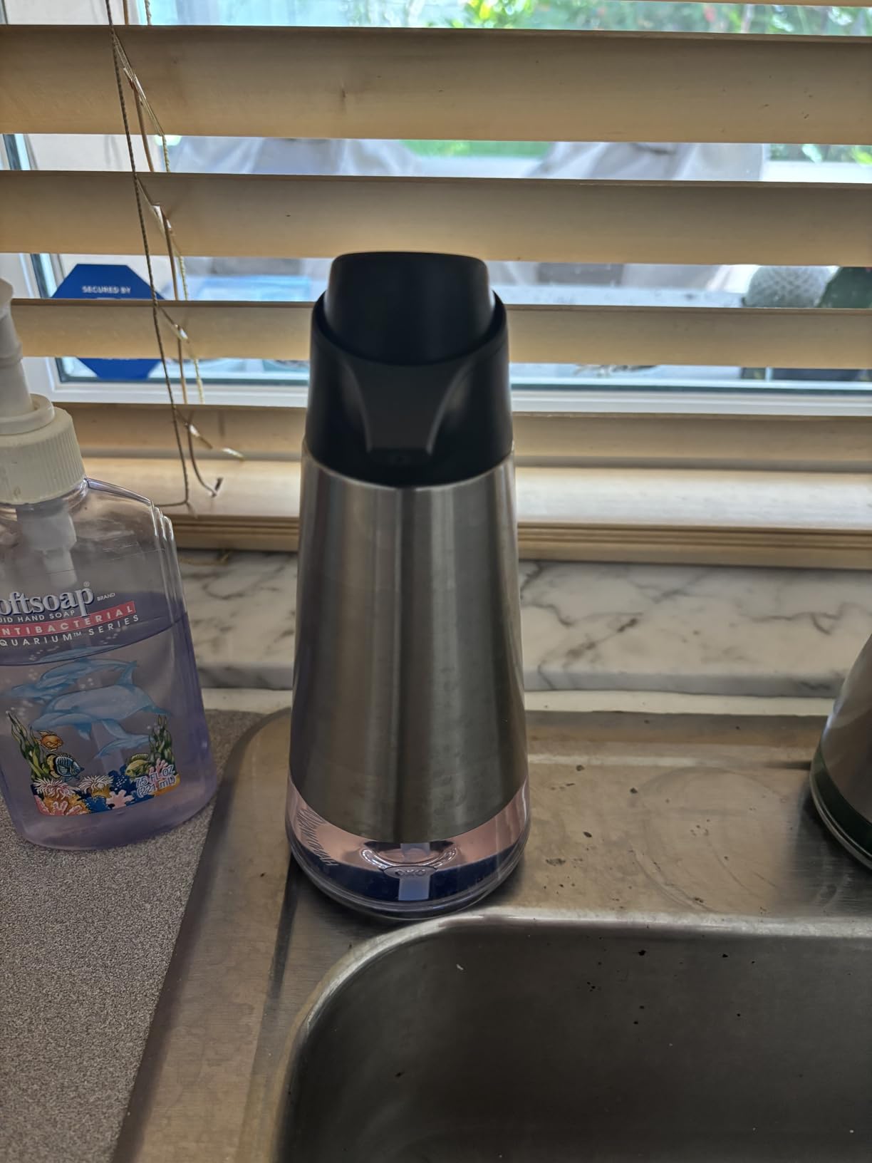 OXO Good Grips Stainless Steel Easy Press Soap Dispenser customer photo 1